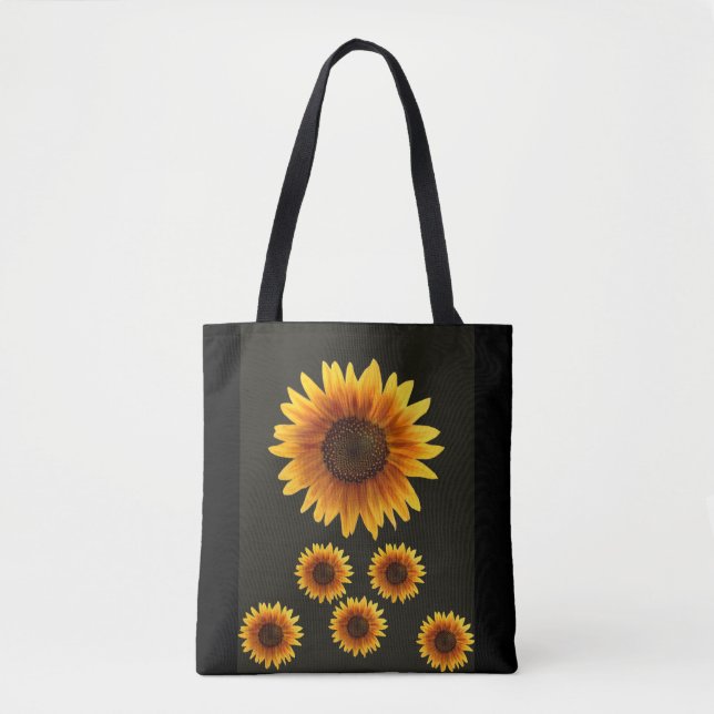 tote bag sunflowers (Front)