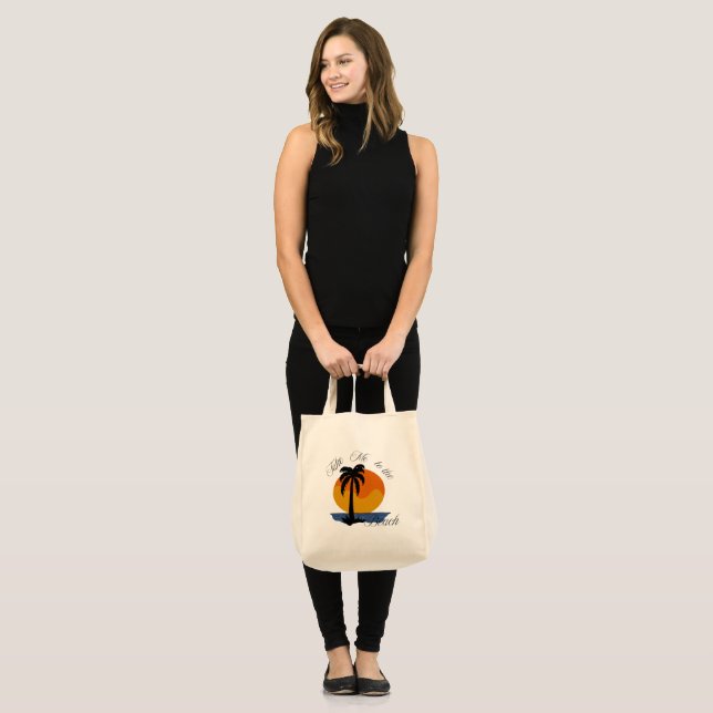 Tote Bag – Take Me to the Beach (Front (Model))