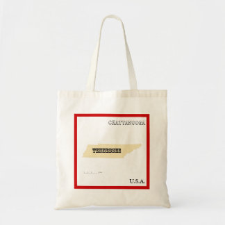 Tote Bag - Tennessee State Map with City