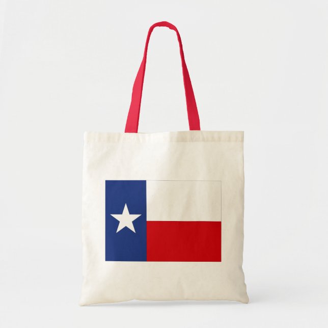 Tote Bag Texas Lone Star State Flag Red White Blue (Front)