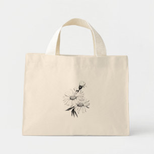 Tote Bag TINY STYLE COOL ECO FLOWER DESIGN