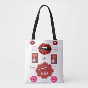 tote bag valentines day love hearts