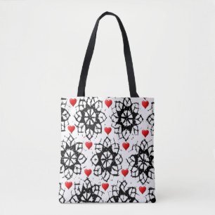 tote bag valentines day love hearts