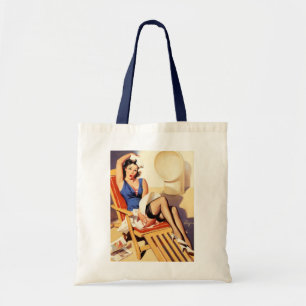 tote bag vintage rockabilly bombshell