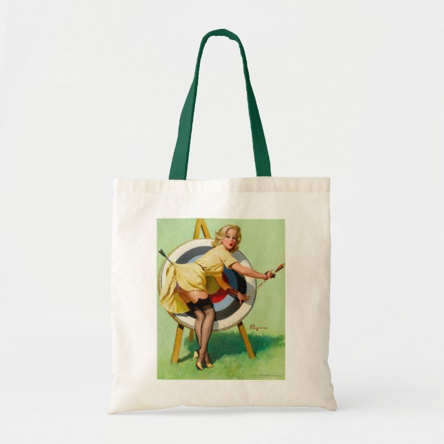 tote bag vintage rockabilly bombshell (Front)