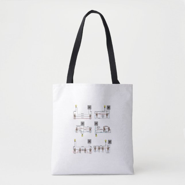 TOTE BAG with 3-Way and Motor Diagrams (Front)