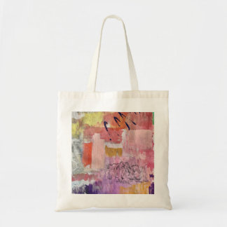 Tote bag with abstract art
