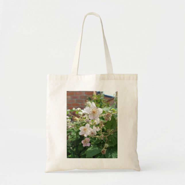Tote Bag with bramble blossom (Front)