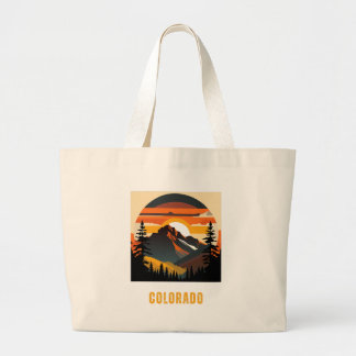 Tote Bag with Colorado Mountains Design