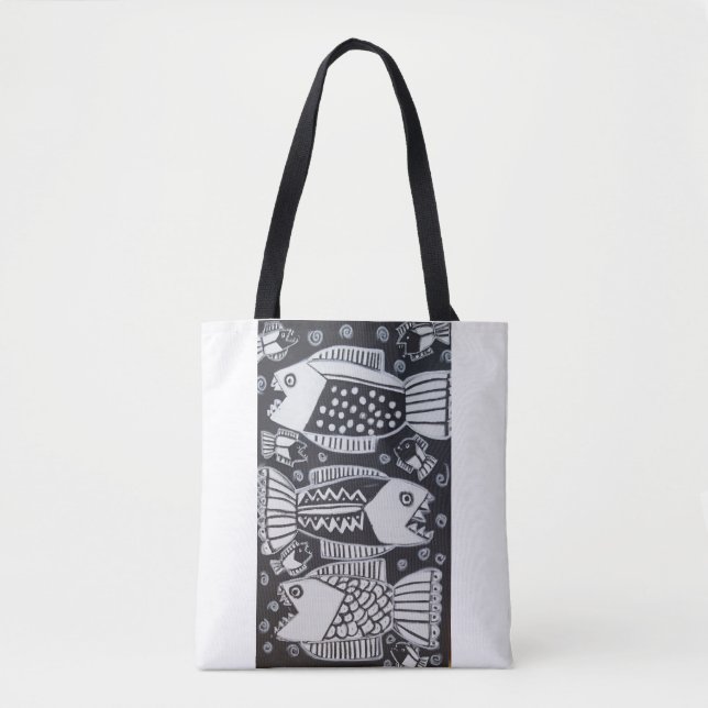 Tote bag with fish (Front)