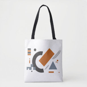 Tote Bag with Geometric Design for Casual Day