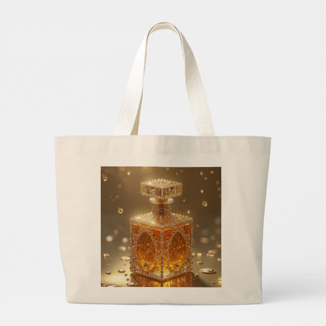 tote bag with gorgeous perfume bottle (Back)