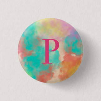 Tote bag with letter “P” 3 Cm Round Badge