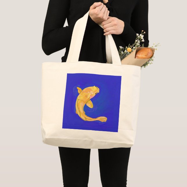 Tote Bag with Orange Fish (Front (Product))