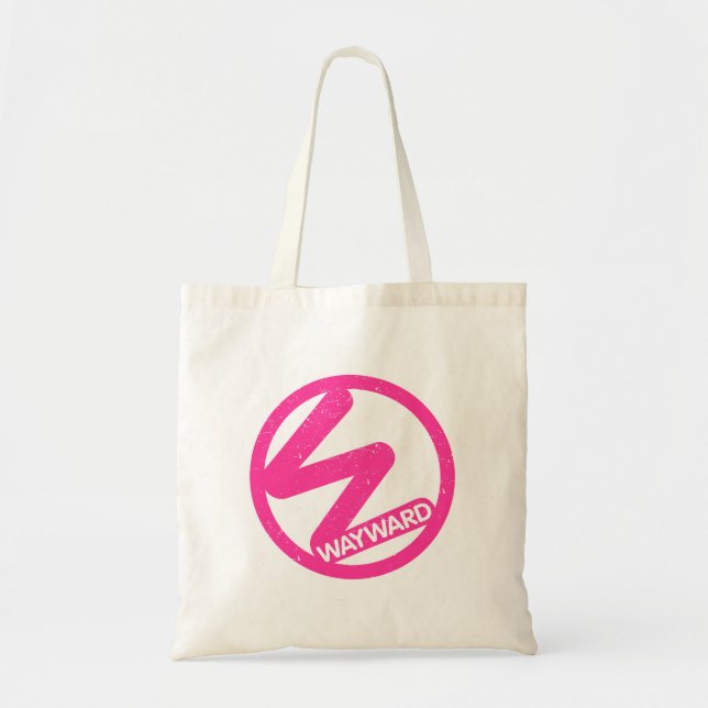 Tote bag with Pink Wayward Logo  (Front)