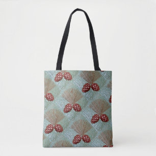 Tote Bag with Ponderosa pine cone print