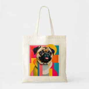Tote Bag with Pug design