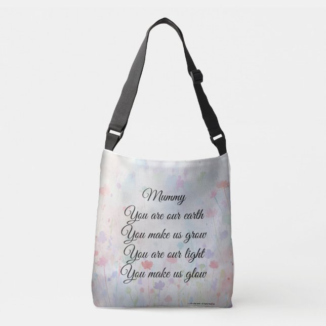  Tote bag, with sentimental Mothers day verse. (Front)