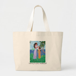 Tote bag with Tahitian Mum and Daughter