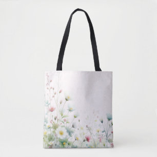 Tote Bag with Wildflowers