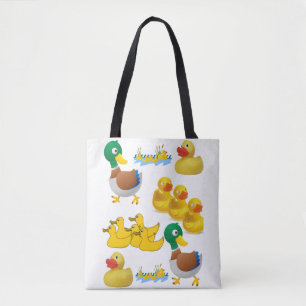 tote bag yellow ducks
