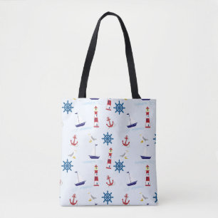 Tote Beach Bag - Nautical