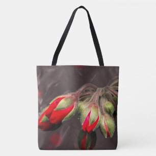 Tote Bloom Red And Dark Bag