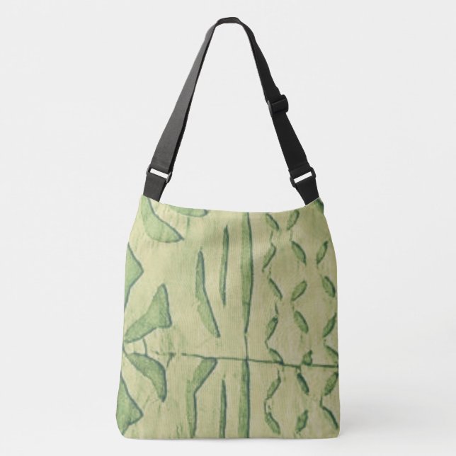 Tote cross overr bag large art style design (Front)