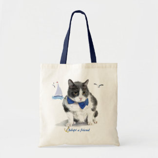 tote:  featuring Felix, the kitty, in the month of Tote Bag