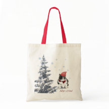 tote; Felix, the cat, in January
