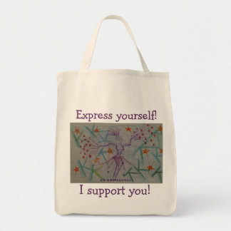 Tote for anyone who supports art and expression bag