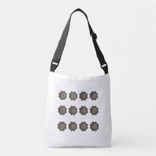 Tote-Navy Mandala 3D-Effect Tote Bag