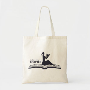 Tote Open Book Female Reading Bag