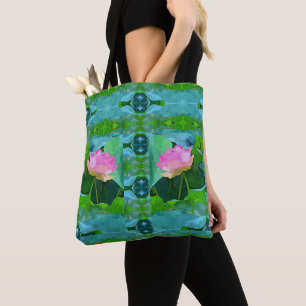 Tote - Pink Lotus Abstract Bag