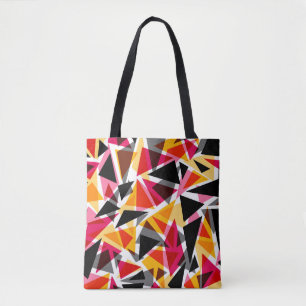 Tote Seamless geometric triangles shapes pattern m Bag