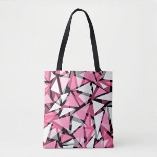 Tote Seamless geometric triangles shapes pattern m Bag