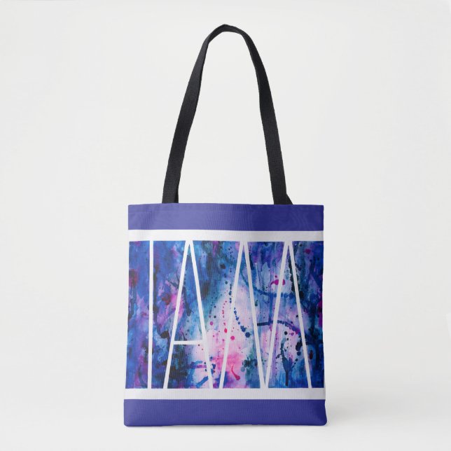 Tote Shopping Bag w/"I AM" Message (Front)