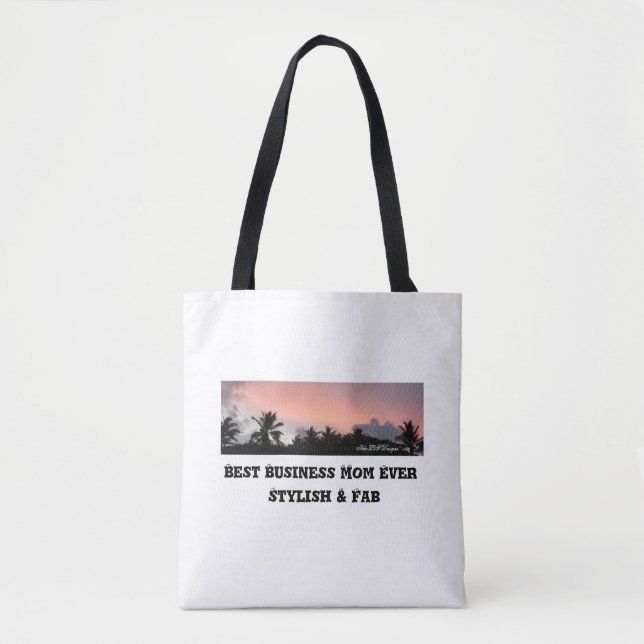 Tote Shoulder Bag, Tropical Birthday Gift (Front)