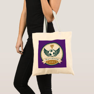 Tote- Soccer Football - Personalised - Add Name Tote Bag