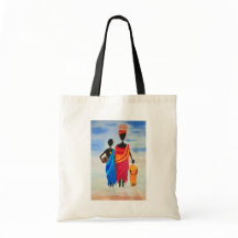 Tote with African Family