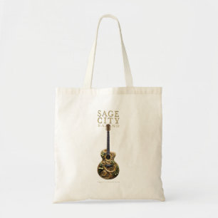 Tote with Sage City band logo. Bag