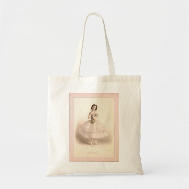 Tote with Vintage Ballerina Image Bag (Front)