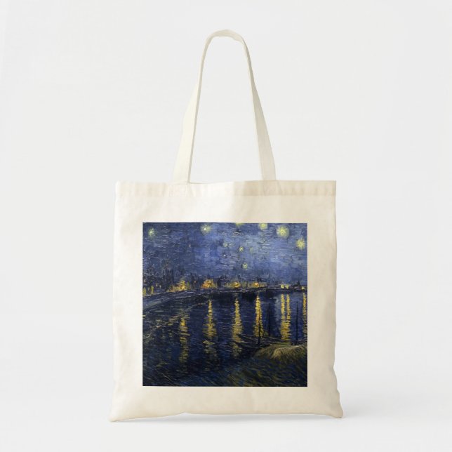 ToteArt: Van Gogh "TheStarry Night Over the Rhone" Tote Bag (Front)