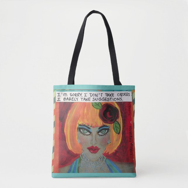 Totebag. I'm sorry I don't take orders. I barely Tote Bag (Front)