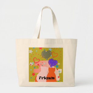 Totebags for friends large tote bag