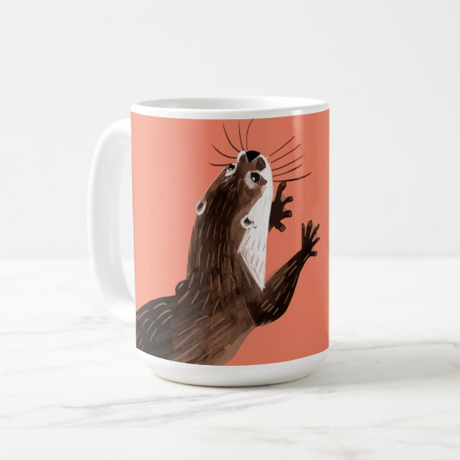 Totem amblonyx otter coffee mug (Front Left)
