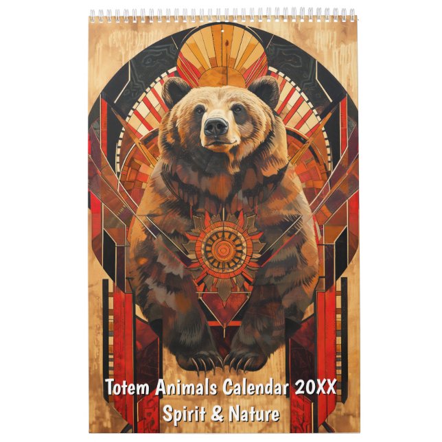 Totem Animals Calendar 2026 – Spirit & Nature (Cover)