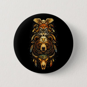Totem Ascendant 6 Cm Round Badge