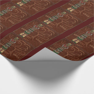 Totem Native American Folk Art Wrapping Paper