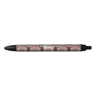 Totem Pole Face Thunder_Cove Black Ink Pen
